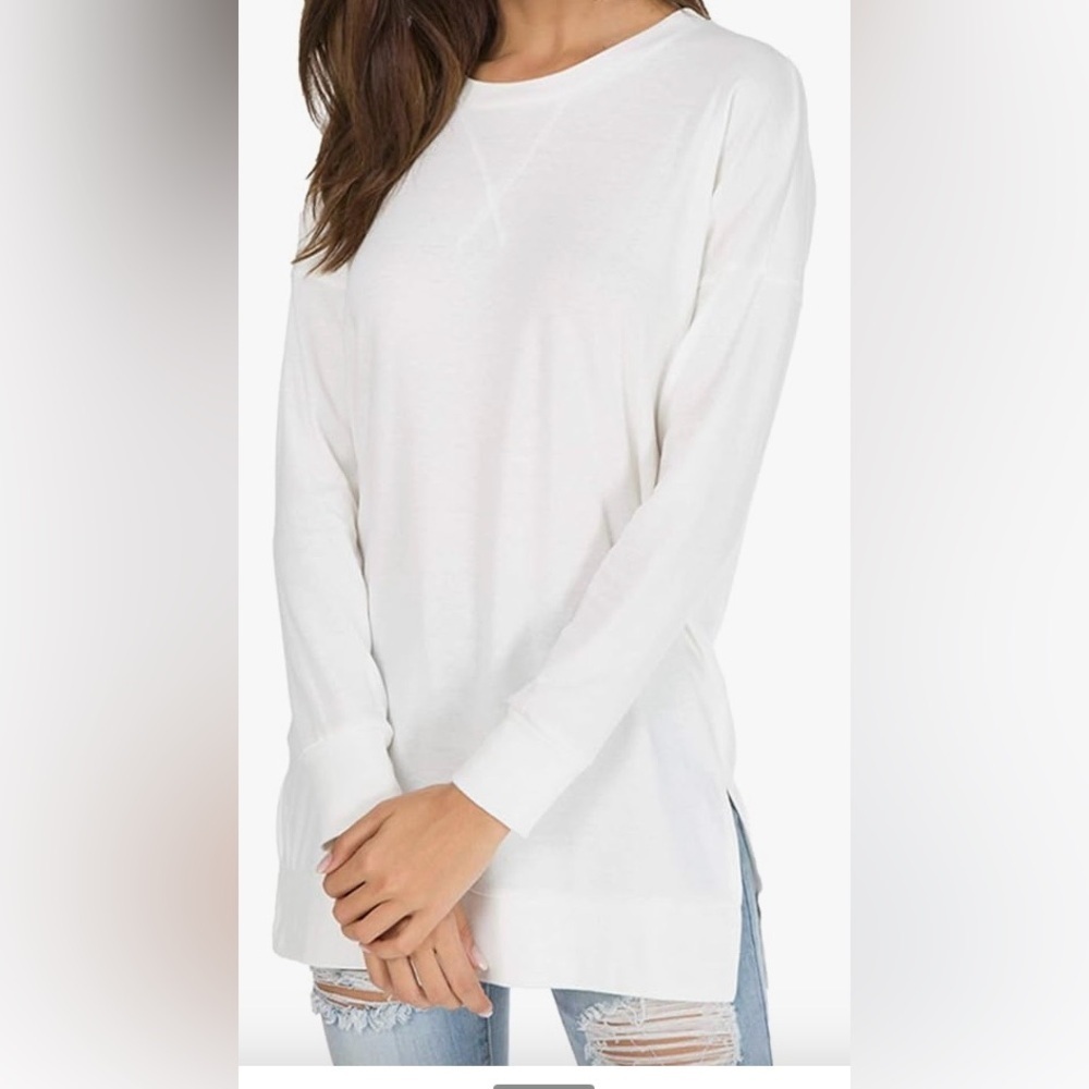 White Long Sleeve Women's Top